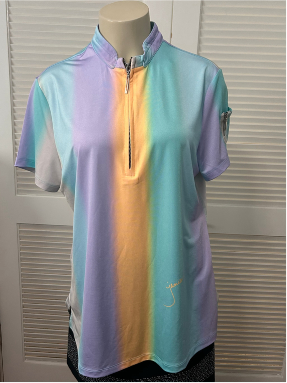 Jamie Sadock Gradient Performance Polo Shirt Size XL NWT SPF 50